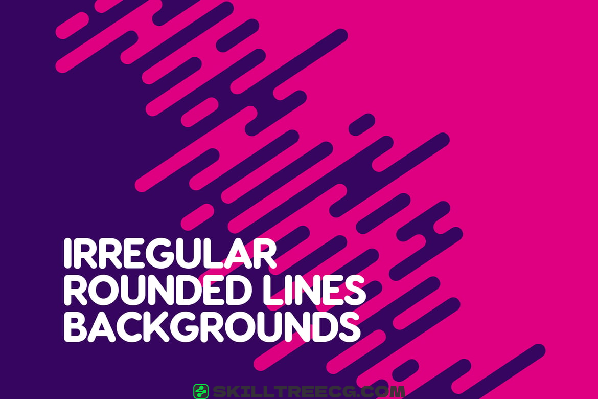 Irregular Rounded Lines Backgrounds（335322）-技能树